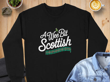 Physical Item Sweatshirts / S / Black A Wee Bit Scottish Design T-Shirt Sweatshirt