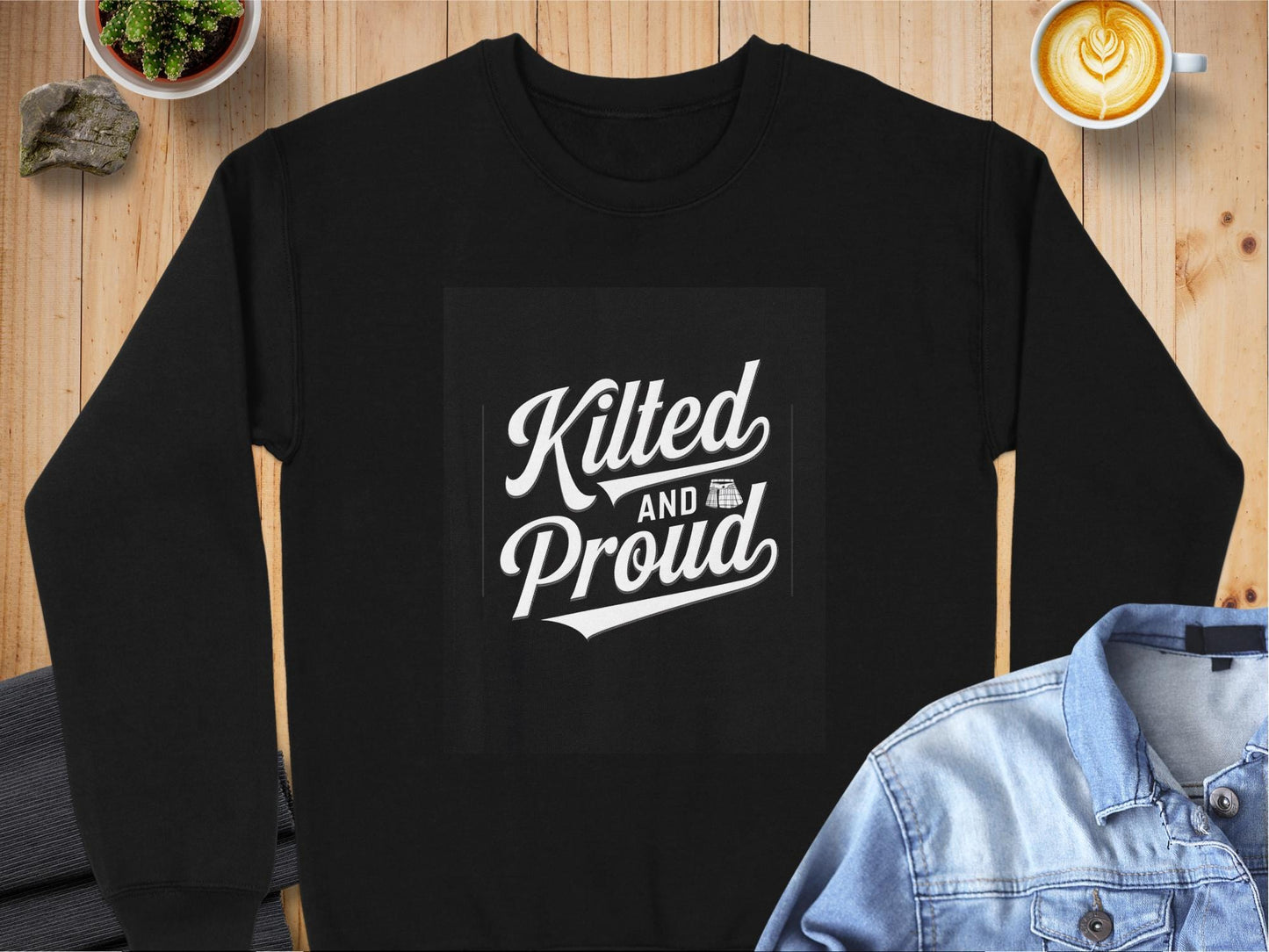 Physical Item Sweatshirts / S / Black Celebrate Scottish Heritage with Kilted Pride T-shirt Sweatshirt