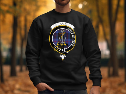 Physical Item Sweatshirts / S / Black RAIT Spero Meliora Scottish Clan Crest long sleeve tee sweatshirt hoodie