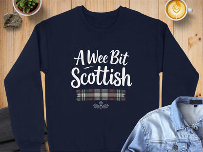 Physical Item Sweatshirts / S / Navy Charming Style Scottish Plaid T-Shirt Sweatshirt