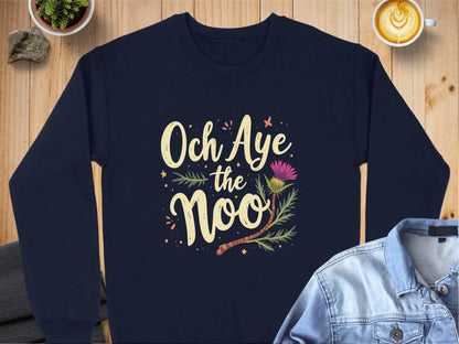 Physical Item Sweatshirts / S / Navy Och Aye the Noo Scottish Pride Unisex T-Shirt Sweatshirt