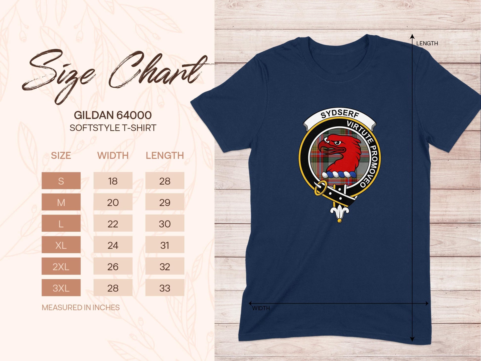 Physical Item Sydserf Clan Scottish Tartan Crest T-Shirt