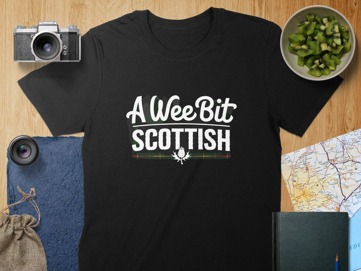 Physical Item T-Shirts / S / Black A Wee Bit Scottish Unisex T-shirt Sweatshirt Product