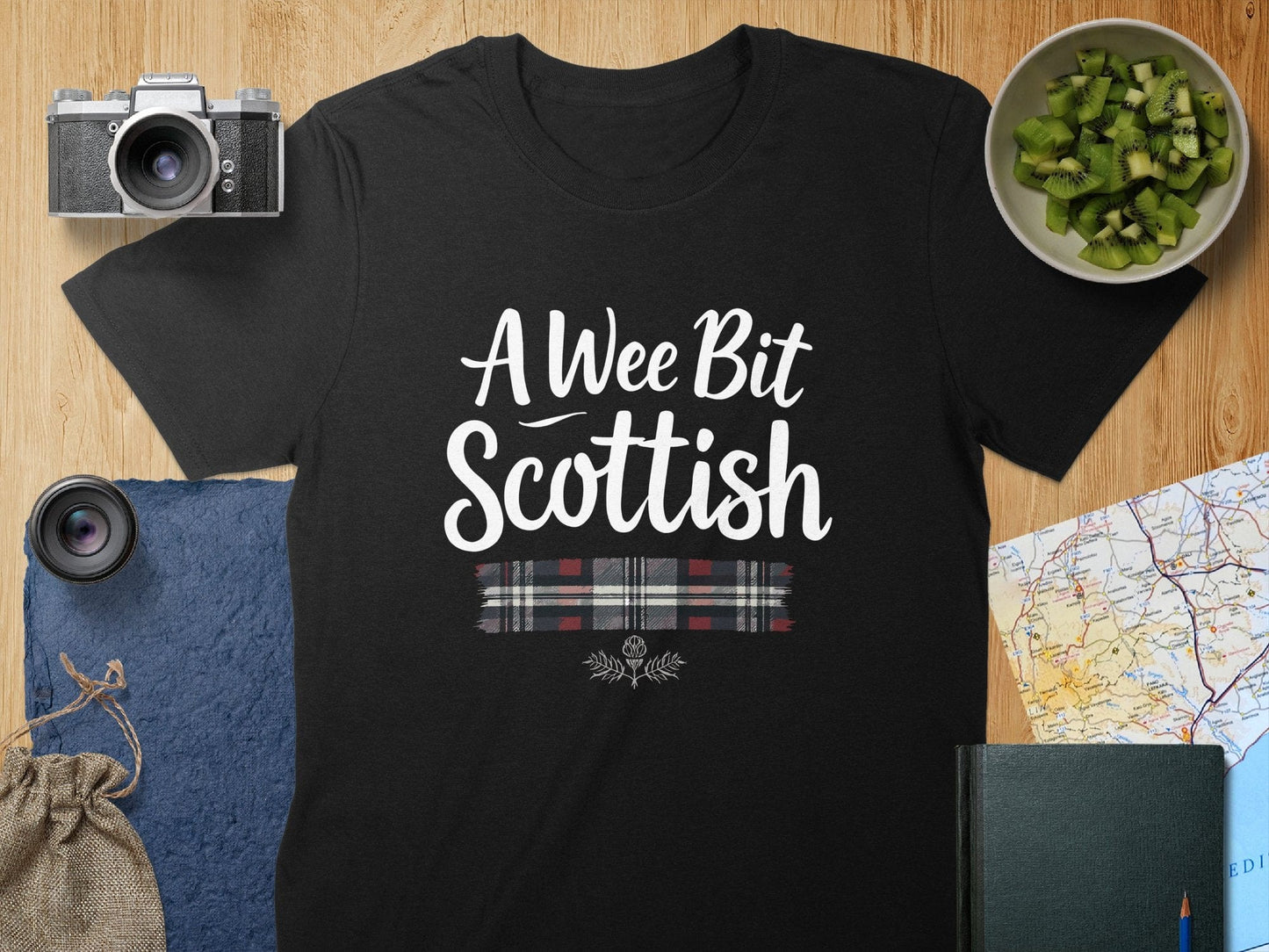 Physical Item T-Shirts / S / Black Charming Style Scottish Plaid T-Shirt Sweatshirt