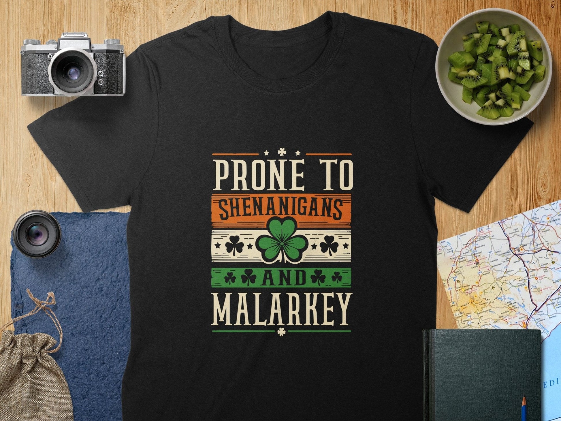 Physical Item T-Shirts / S / Black Prone to Shenanigans and Malarkey t-shirt sweatshirt