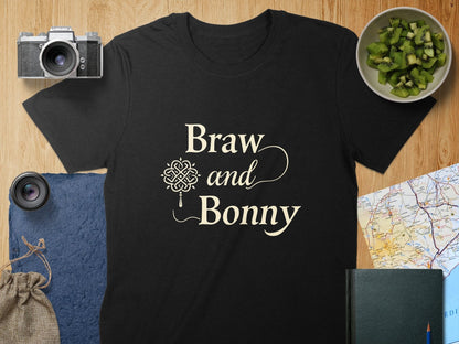 Physical Item T-Shirts / S / Black Scottish Heritage Braw and Bonny T-Shirt Sweatshirt