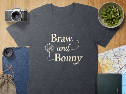 Physical Item T-Shirts / S / Dark Heather Scottish Heritage Braw and Bonny T-Shirt Sweatshirt