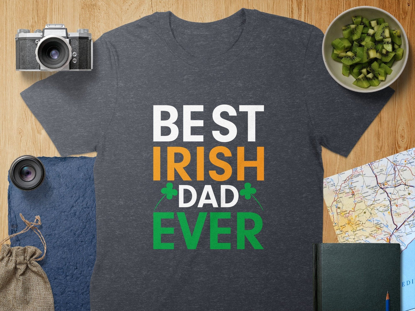 Physical Item T-Shirts / S / Dark Heather Unisex Irish Ever Shamrock Tee or Hoodie t-shirt sweatshirt