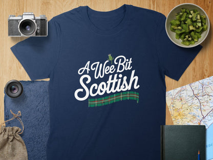 Physical Item T-Shirts / S / Navy A Wee Bit Scottish Design T-Shirt Sweatshirt