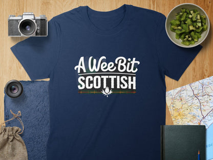 Physical Item T-Shirts / S / Navy A Wee Bit Scottish Unisex T-shirt Sweatshirt Product