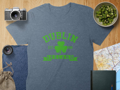 Physical Item T-Shirts / S / Navy Heather Dublin Ireland Est. 988 Unisex Irish t-shirt sweatshirt