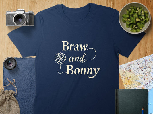 Physical Item T-Shirts / S / Navy Scottish Heritage Braw and Bonny T-Shirt Sweatshirt