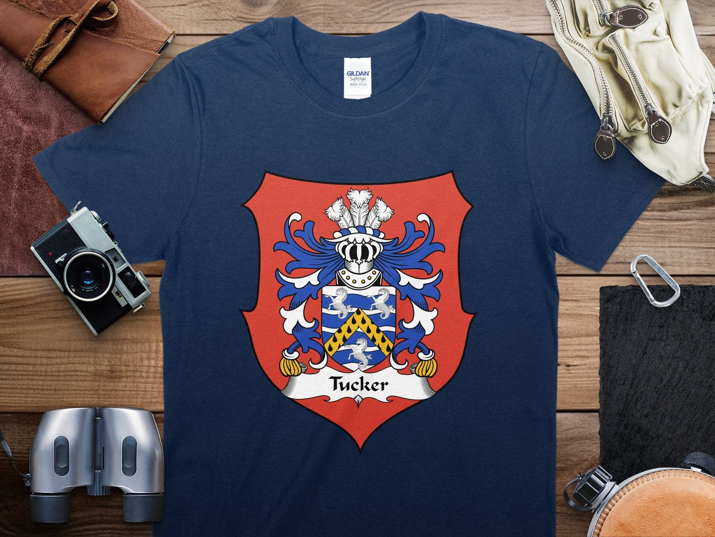 Physical Item Tucker Coat of Arms Family Heritage Pride T-Shirt