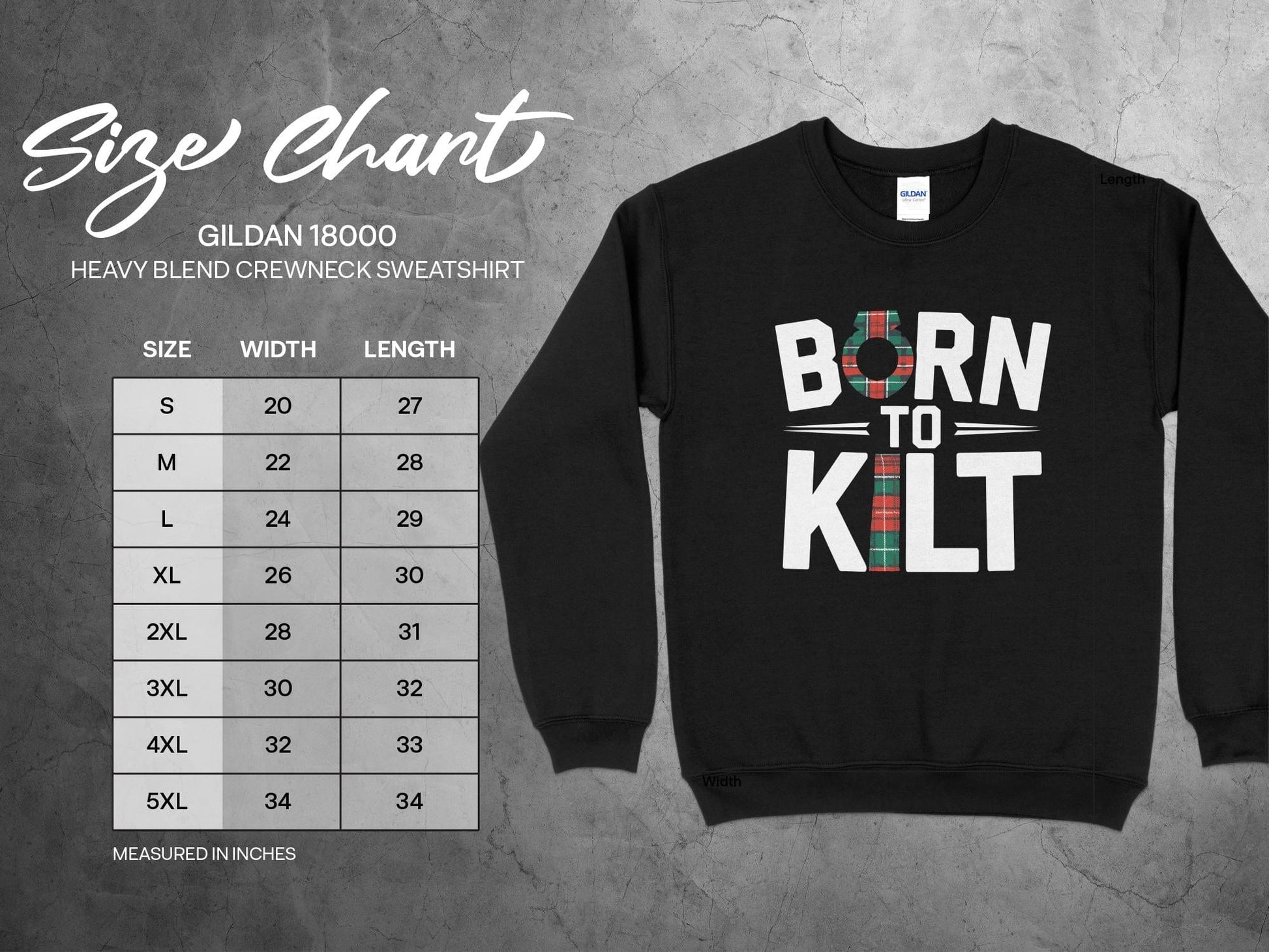 Physical Item Unique Scottish Born to Kilt T-Shirt Sweatshirt