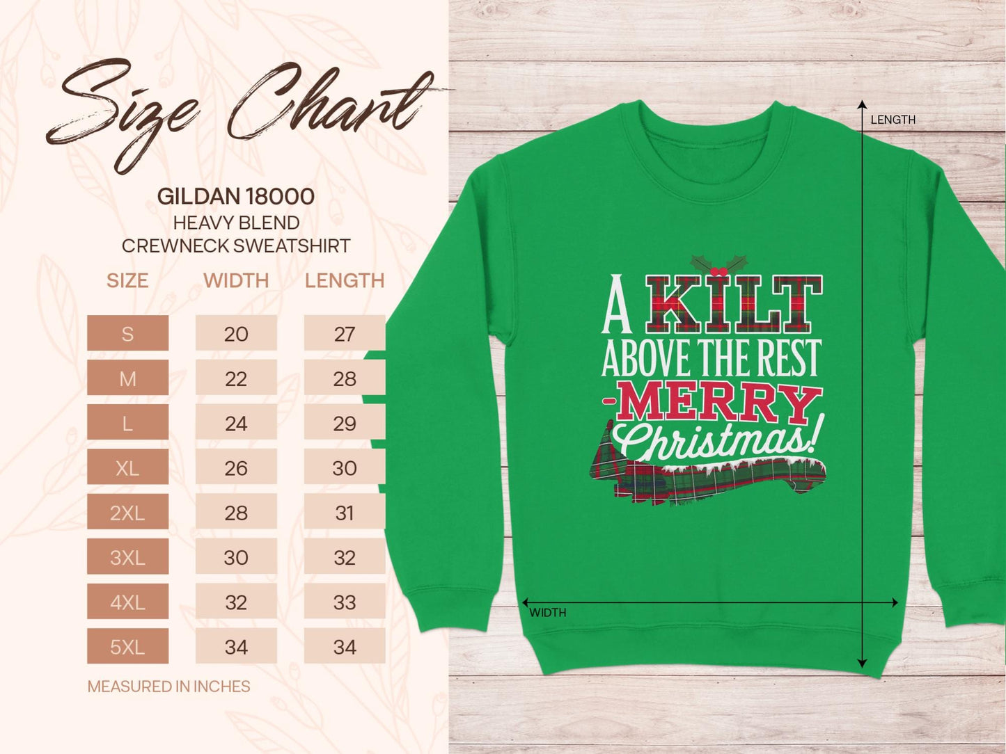 Physical Item Unique Scottish Christmas Kilt Above the Rest Sweatshirts