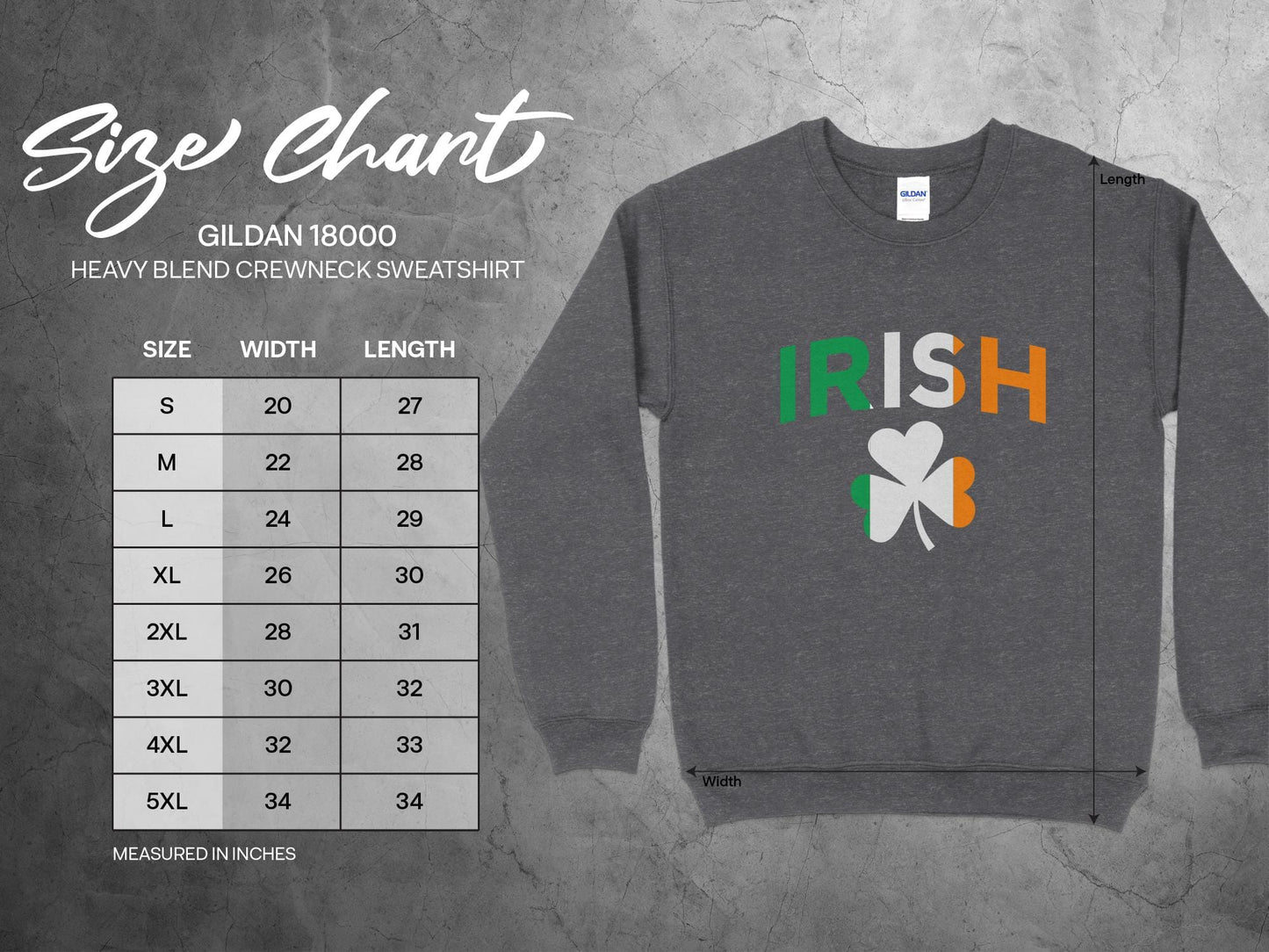 Physical Item Unisex Irish Shamrock Split Color Design t-shirt sweatshirt