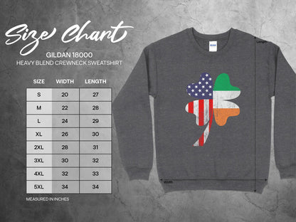 Physical Item USA and Ireland Flag Clover Design t-shirt sweatshirt