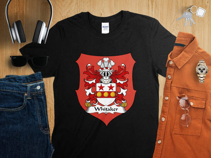 Physical Item Whitaker Coat of Arms Family Crest T-Shirt