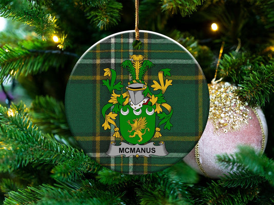 Physical Item White / 3" McManus Christmas Coat Of Arms Ornaments