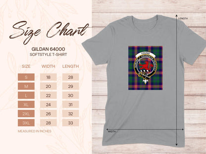 Physical Item Young Clan Scottish Tartan Crest Unisex T-Shirt