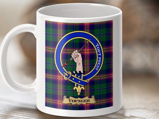 Physical Item Younger Clan Scottish Tartan Crest Mugs