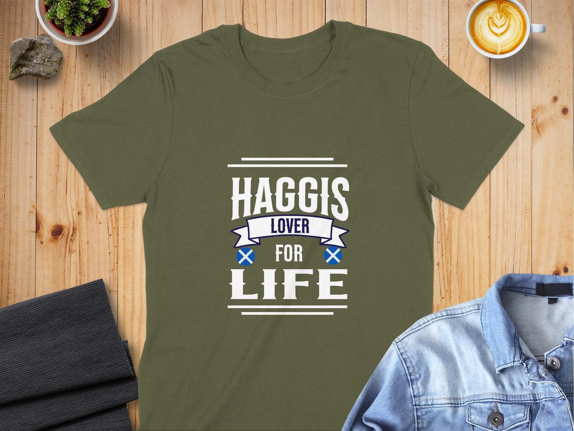 Proud Haggis Lover for Life Custom Design T-Shirt