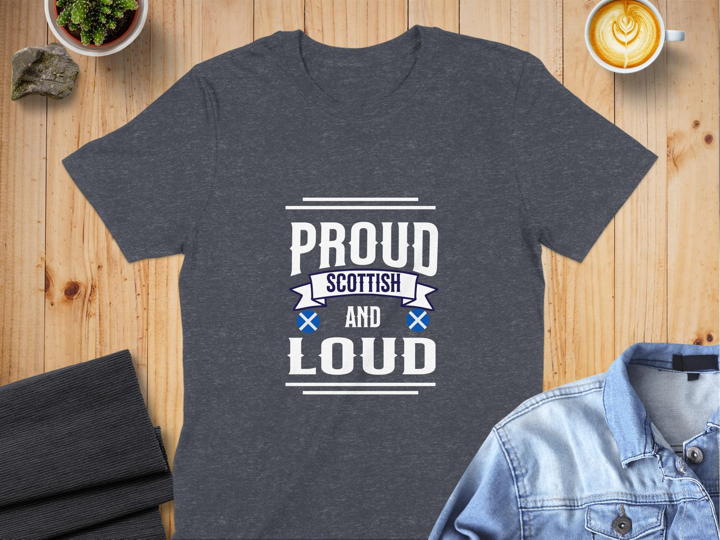 Proud Scottish and Loud Stylish Print T-Shirt