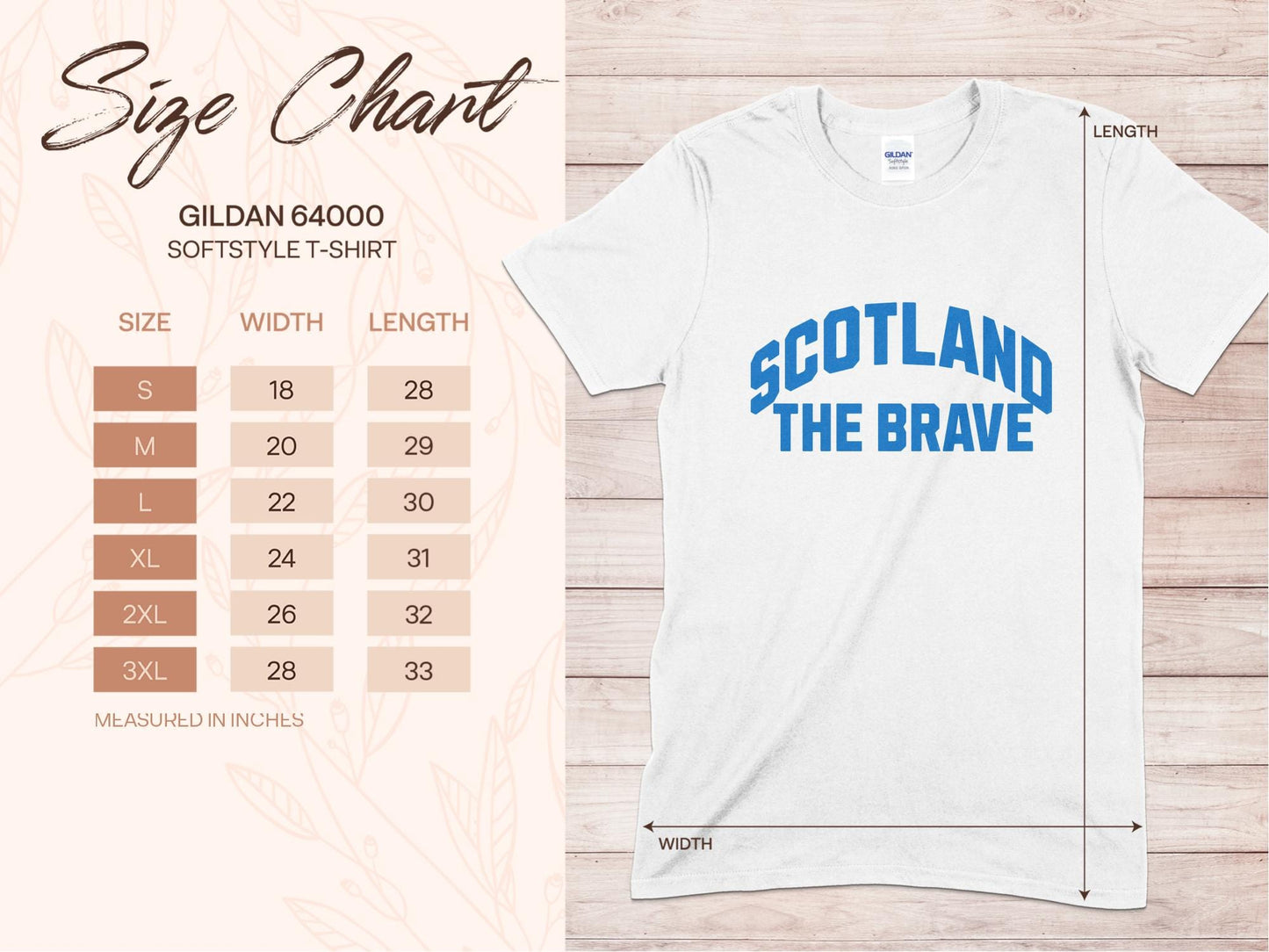 Scotland The Brave Bold Blue Graphic T-Shirt