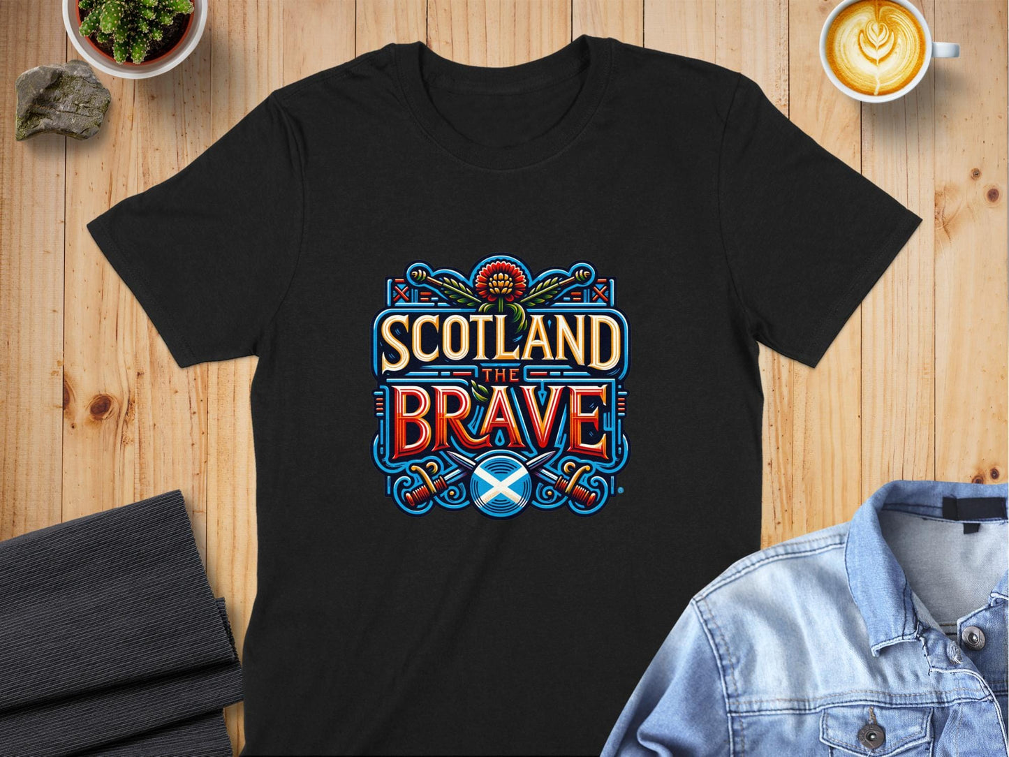 Scotland The Brave Bold Graphic Print T-Shirt