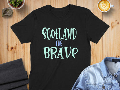 Scotland The Brave Graphic Print T-Shirt