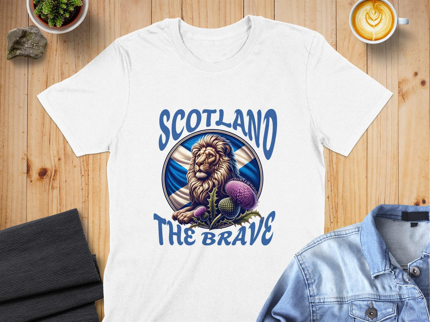 Scotland the Brave Scottish Lion Graphic T-Shirt