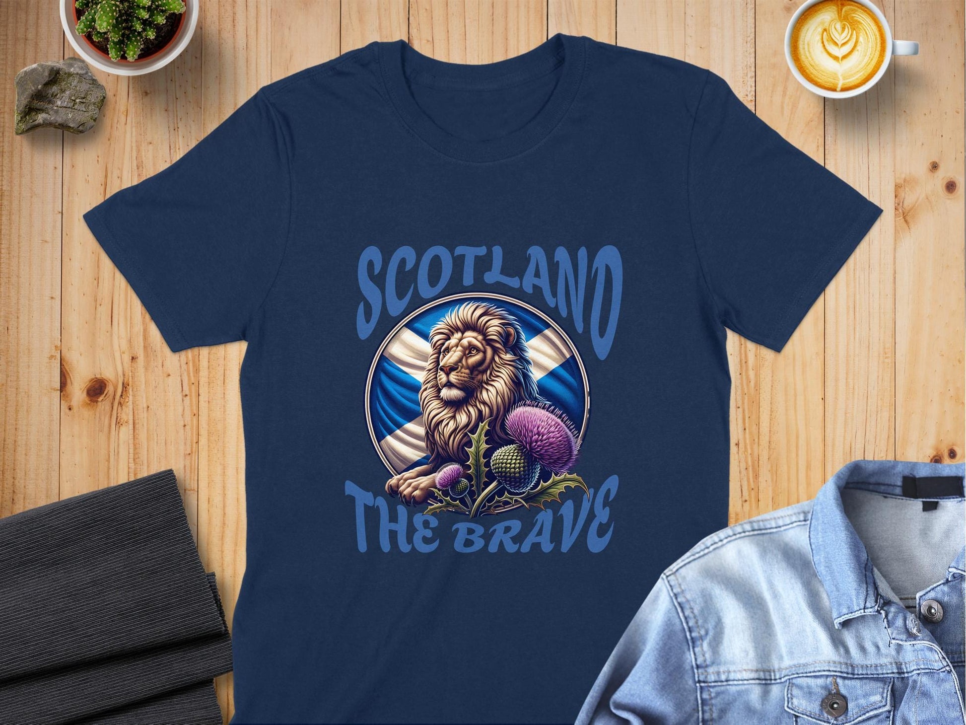 Scotland the Brave Scottish Lion Graphic T-Shirt