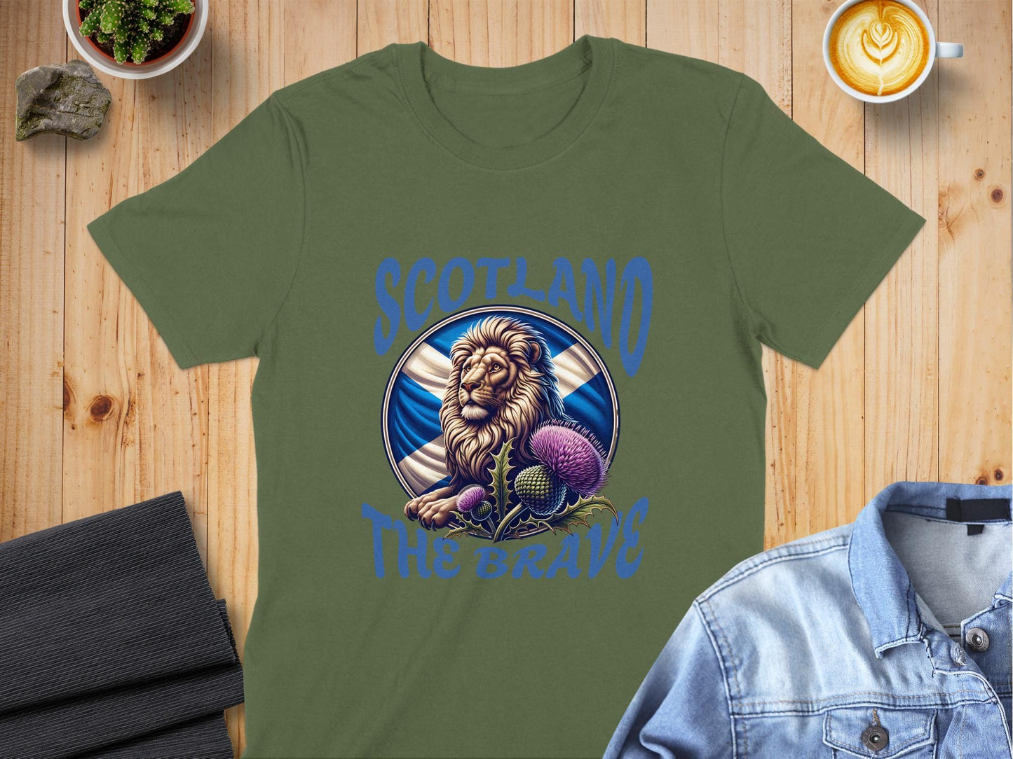 Scotland the Brave Scottish Lion Graphic T-Shirt