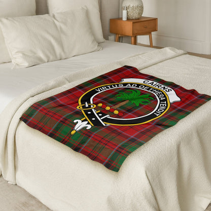 Scottish Clan Cairns Crest Tartan Blanket