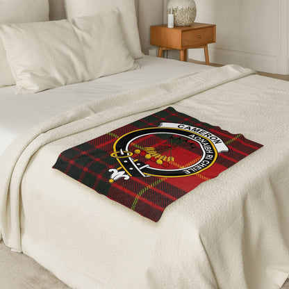 Scottish Clan Cameron Crest Tartan Blanket