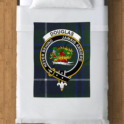 Scottish Clan Douglas Crest Tartan Blanket