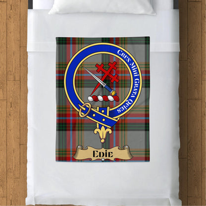 Scottish Clan Edie Crest Tartan Blanket