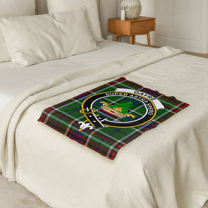 Scottish Clan Gayre Crest Tartan Blanket