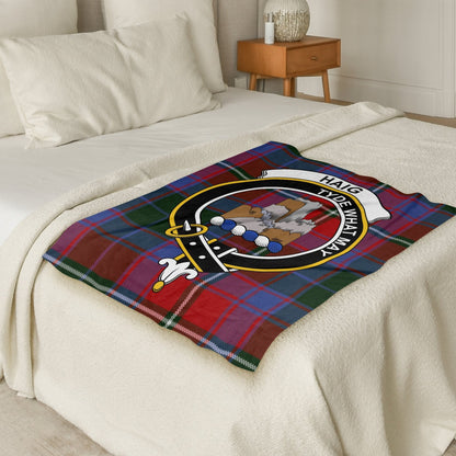 Scottish Clan Haig Crest Tartan Blanket