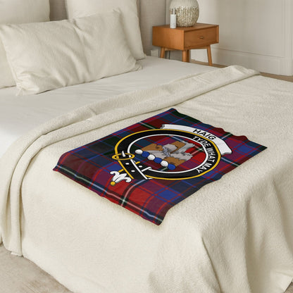 Scottish Clan Haig Crest Tartan Blanket