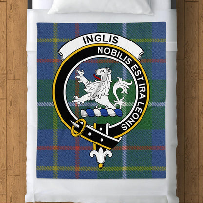 Scottish Clan Inglis Nobilis Est Ira Leonis Blanket