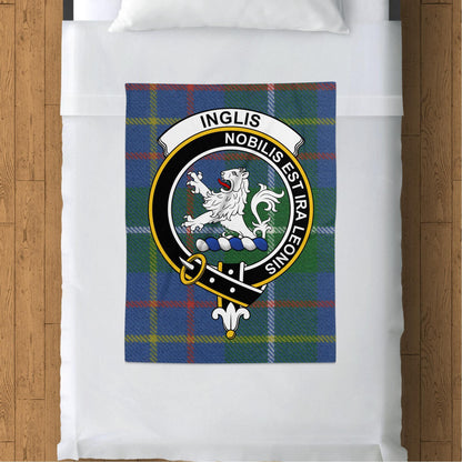 Scottish Clan Inglis Nobilis Est Ira Leonis Blanket