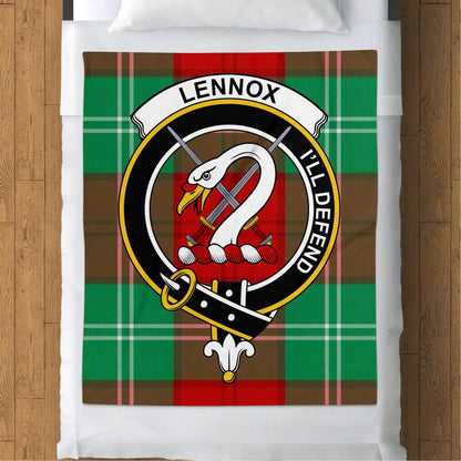 Scottish Clan Lennox I'll Defend Tartan Blanket