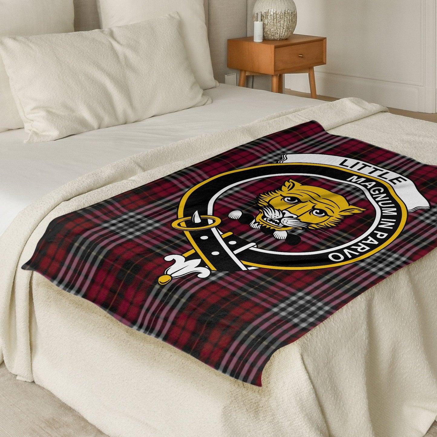 Scottish Clan Little Crest Tartan Blanket