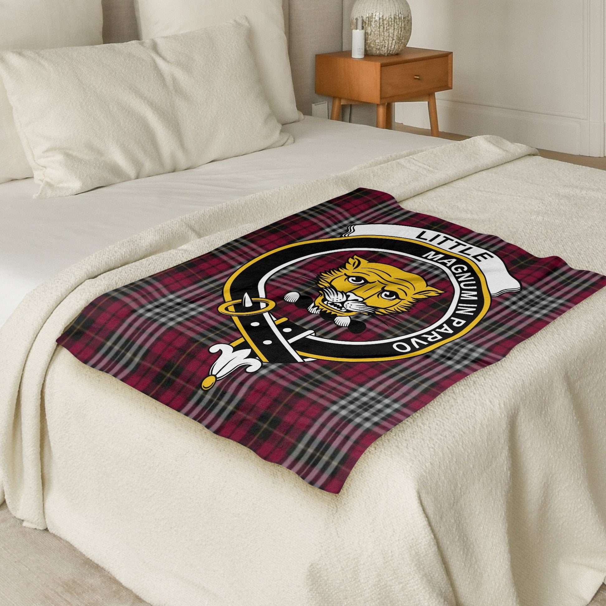 Scottish Clan Little Crest Tartan Blanket