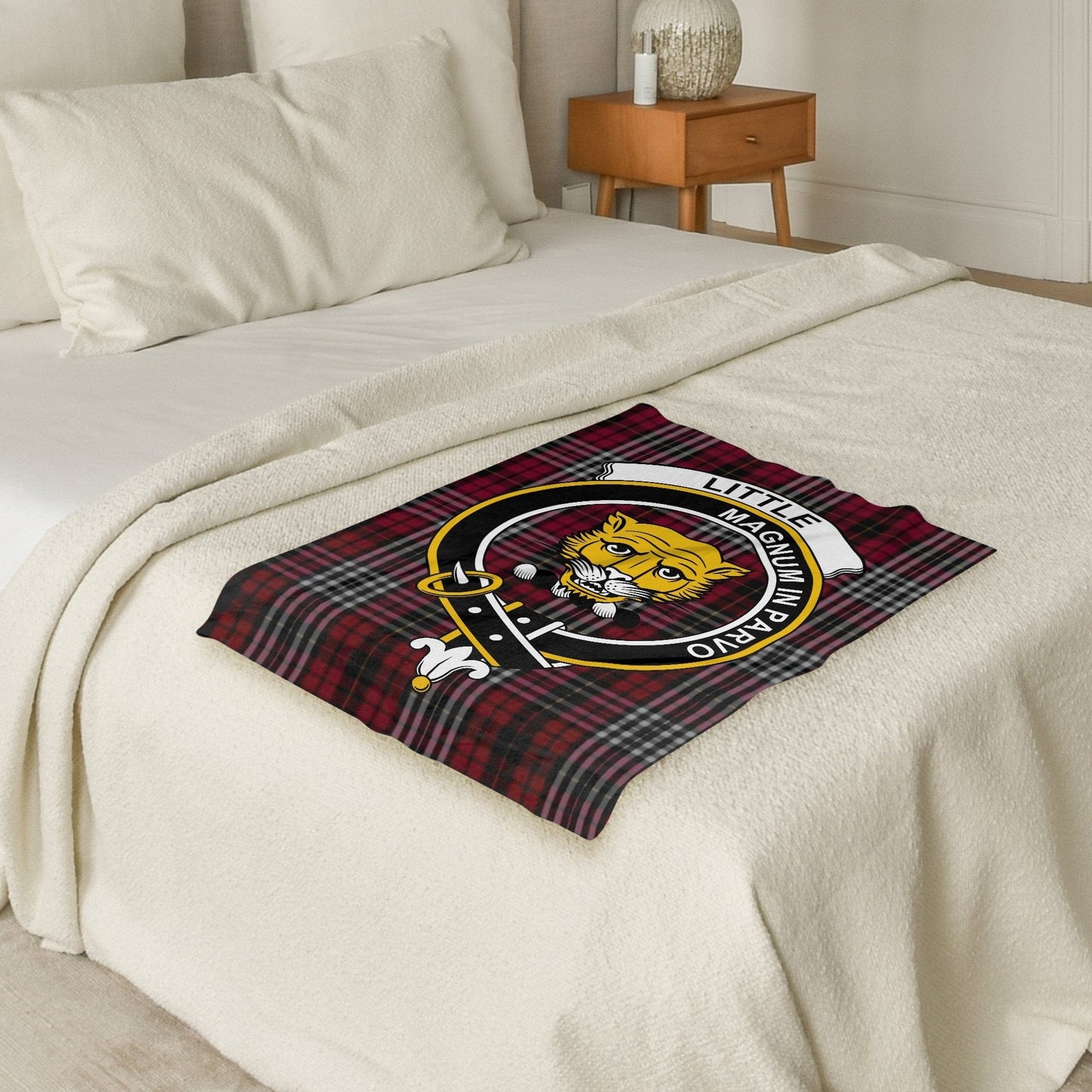 Scottish Clan Little Crest Tartan Blanket