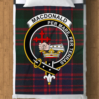 Scottish Clan Macdonald Crest Tartan Blanket