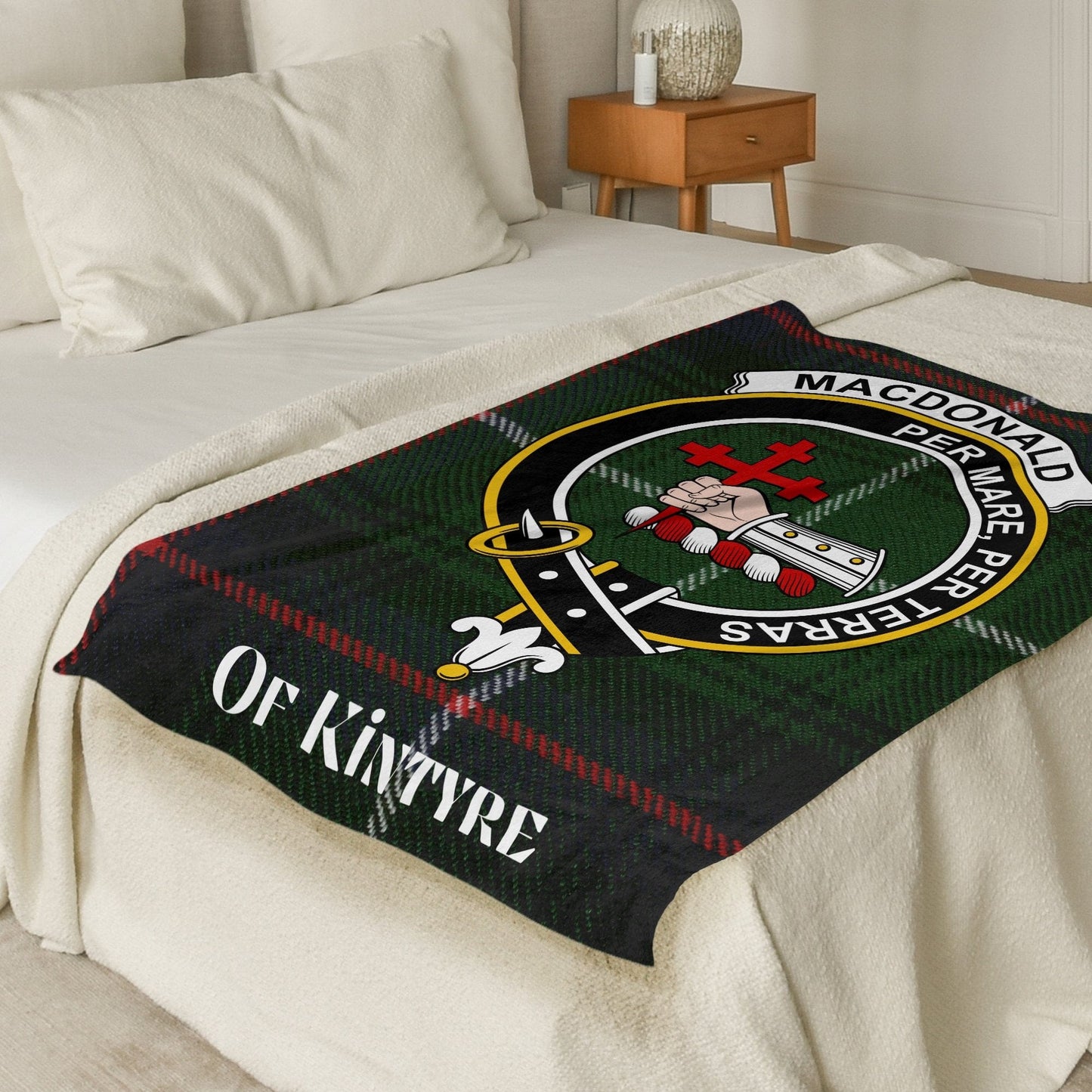 Scottish Clan Macdonald Kintyre Crest Blanket