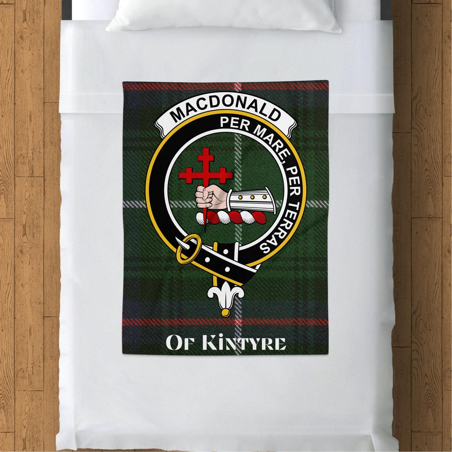 Scottish Clan Macdonald Kintyre Crest Blanket