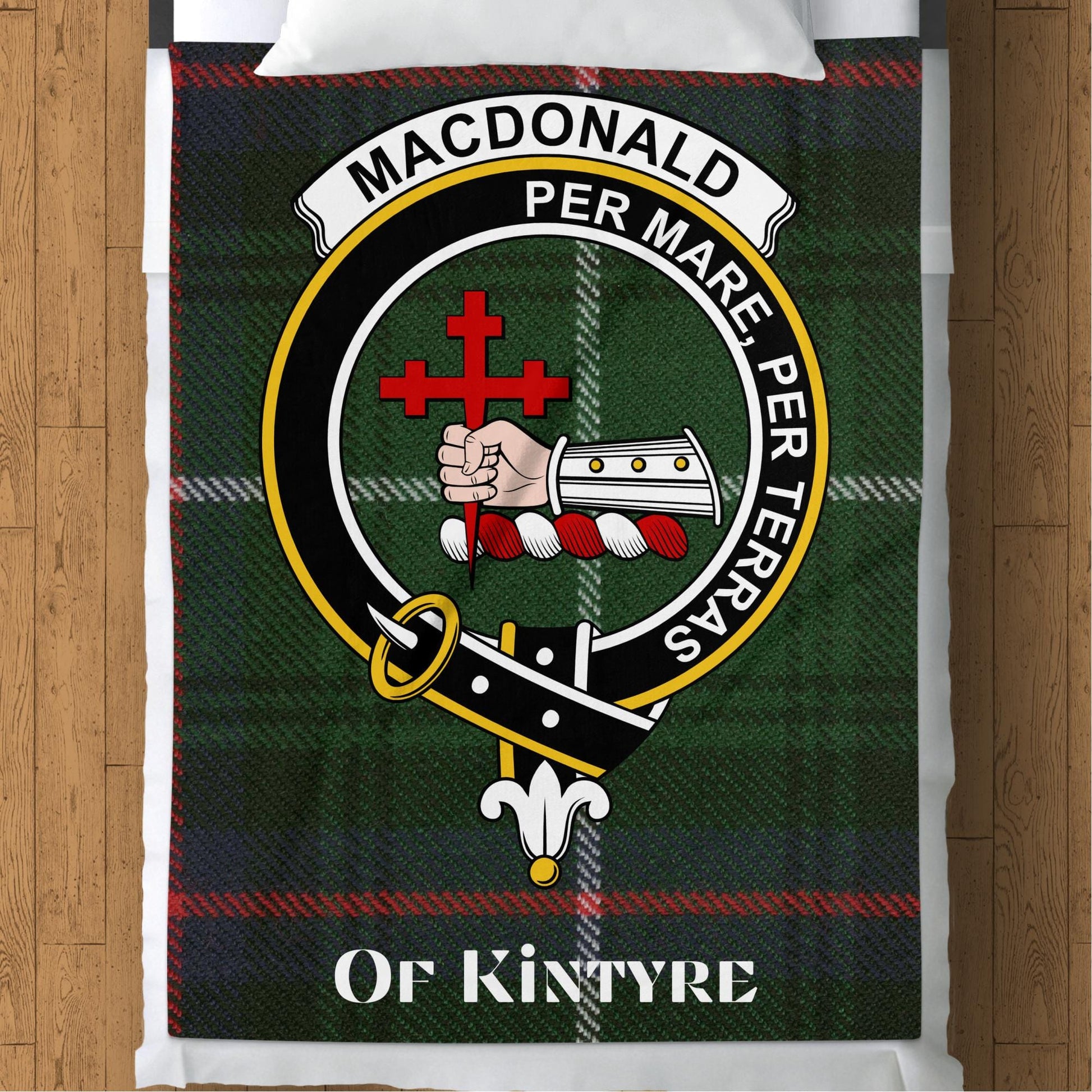 Scottish Clan Macdonald Kintyre Crest Blanket